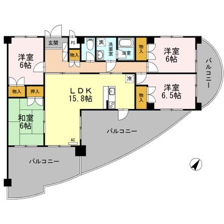 ダイヤヒルズ島瀬の物件間取画像